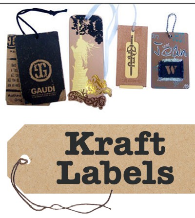 Labels Kraftpapier